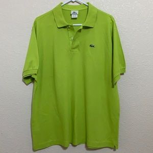 Lacoste Men’s Polo Green Sz 7 XL Great Condition